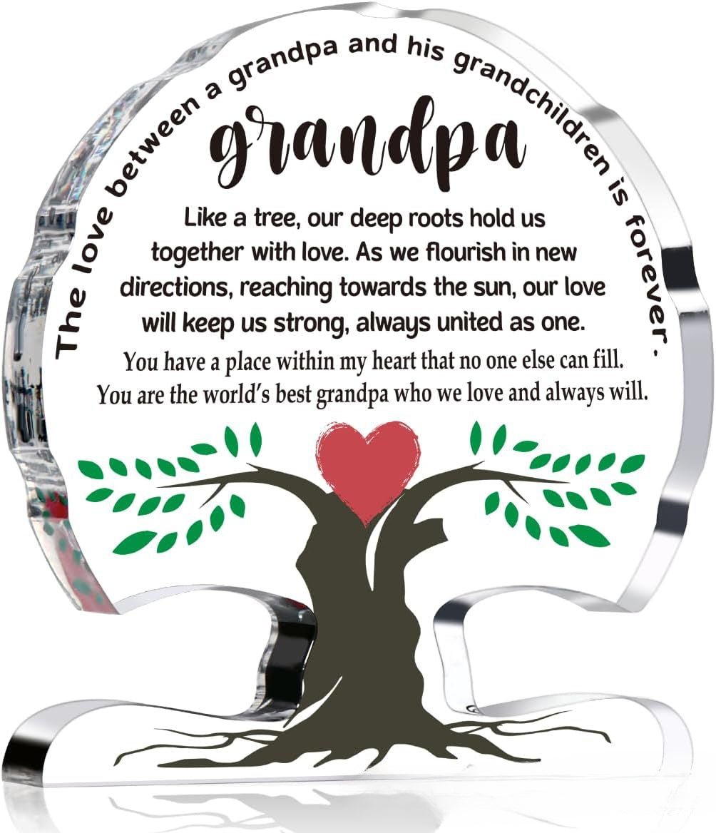 Wholesale of Acrylic Tree Shaped Ornaments for Mother's Day and Father's Day